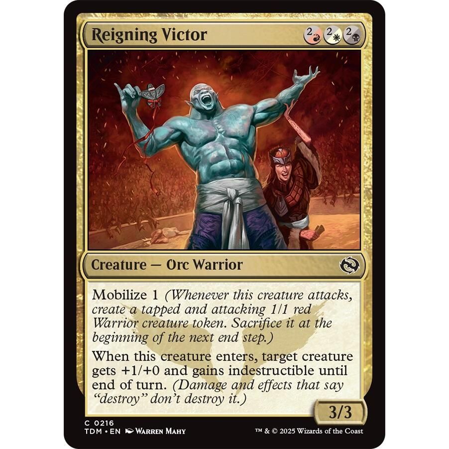 Image for Reigning Victor (216) (TDM) - Magic: The Gathering
