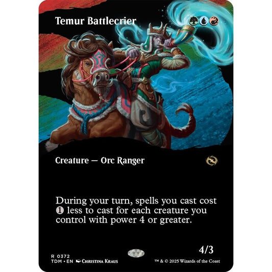 Image for Temur Battlecrier (Borderless) (372) (TDM) - Magic: The Gathering