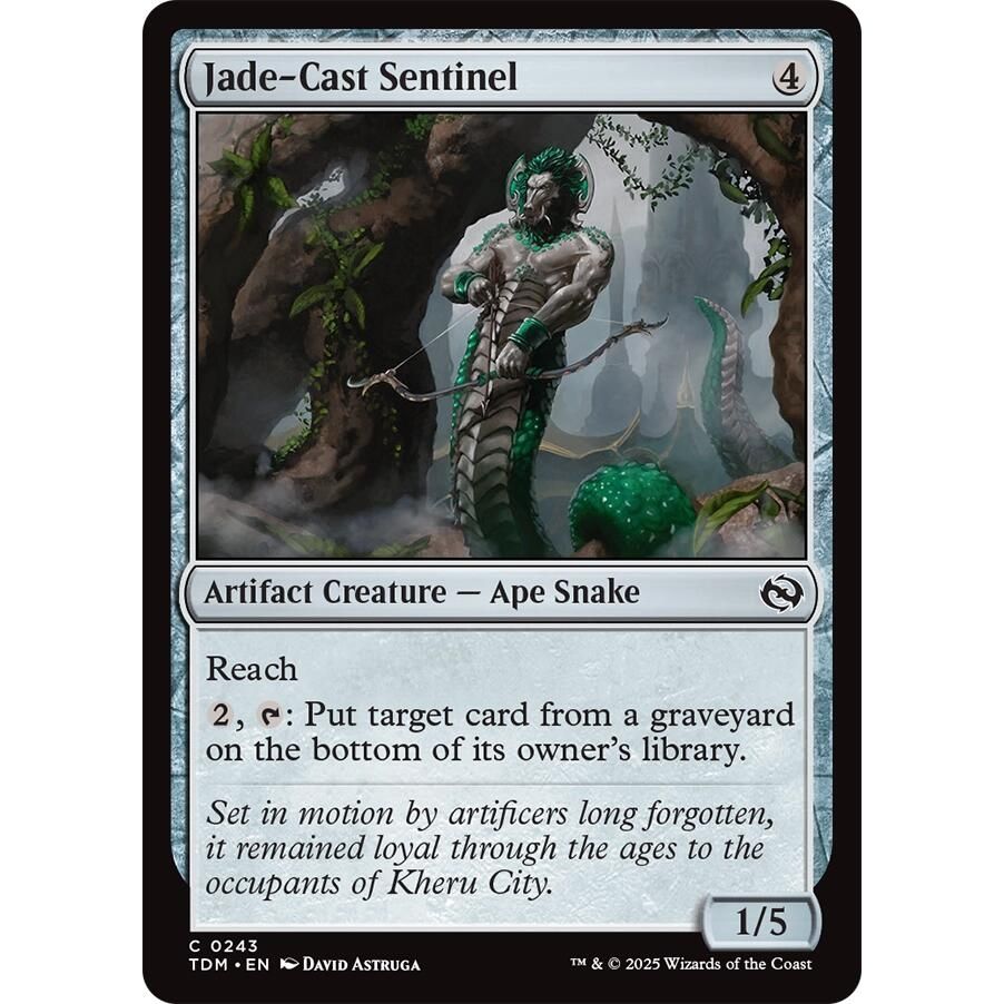 Image for Jade-Cast Sentinel (243) (TDM) - Magic: The Gathering