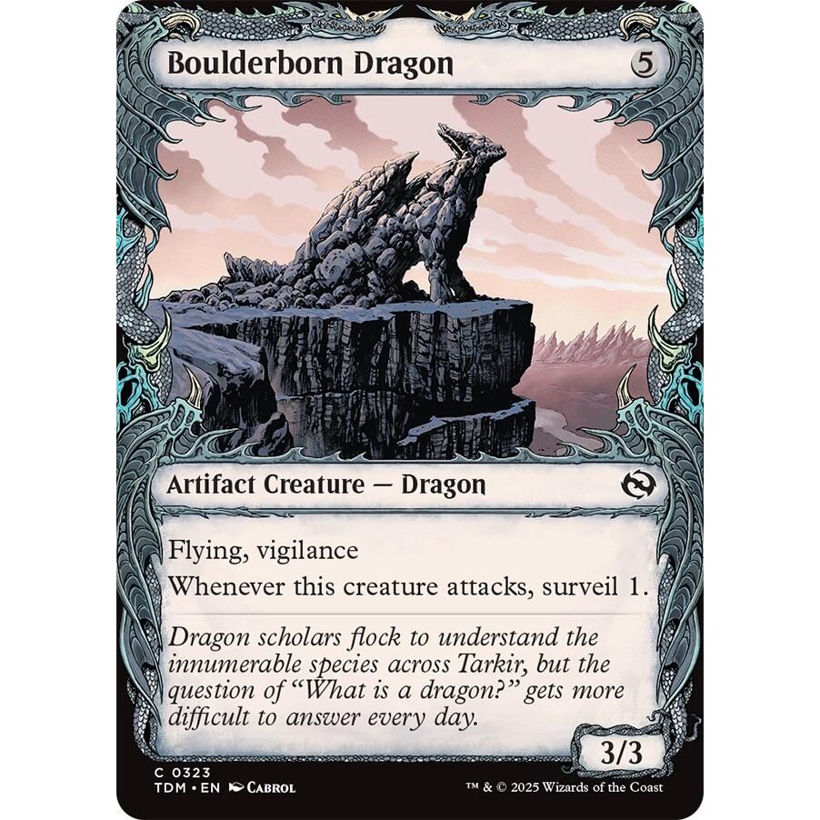 Image for Boulderborn Dragon (Showcase) (323) (TDM) - Magic: The Gathering