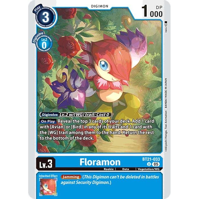 Image for Floramon (BT21-033 U) (BT21) - Digimon Card Game