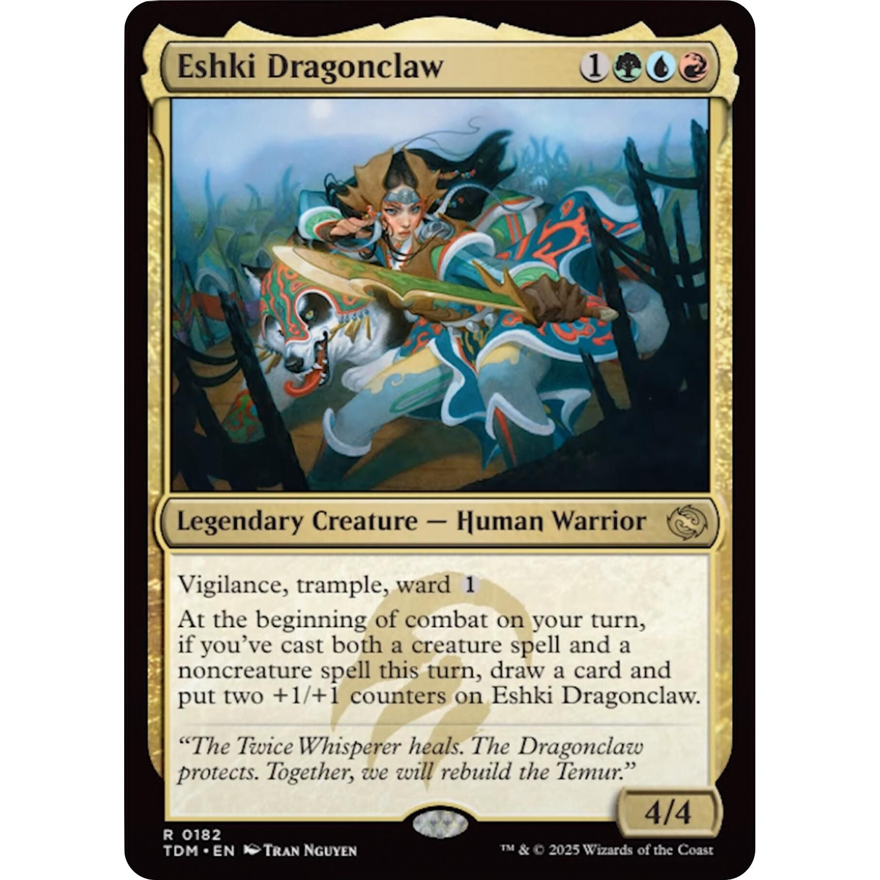 Image for Eshki Dragonclaw (182) (TDM) - Magic: The Gathering
