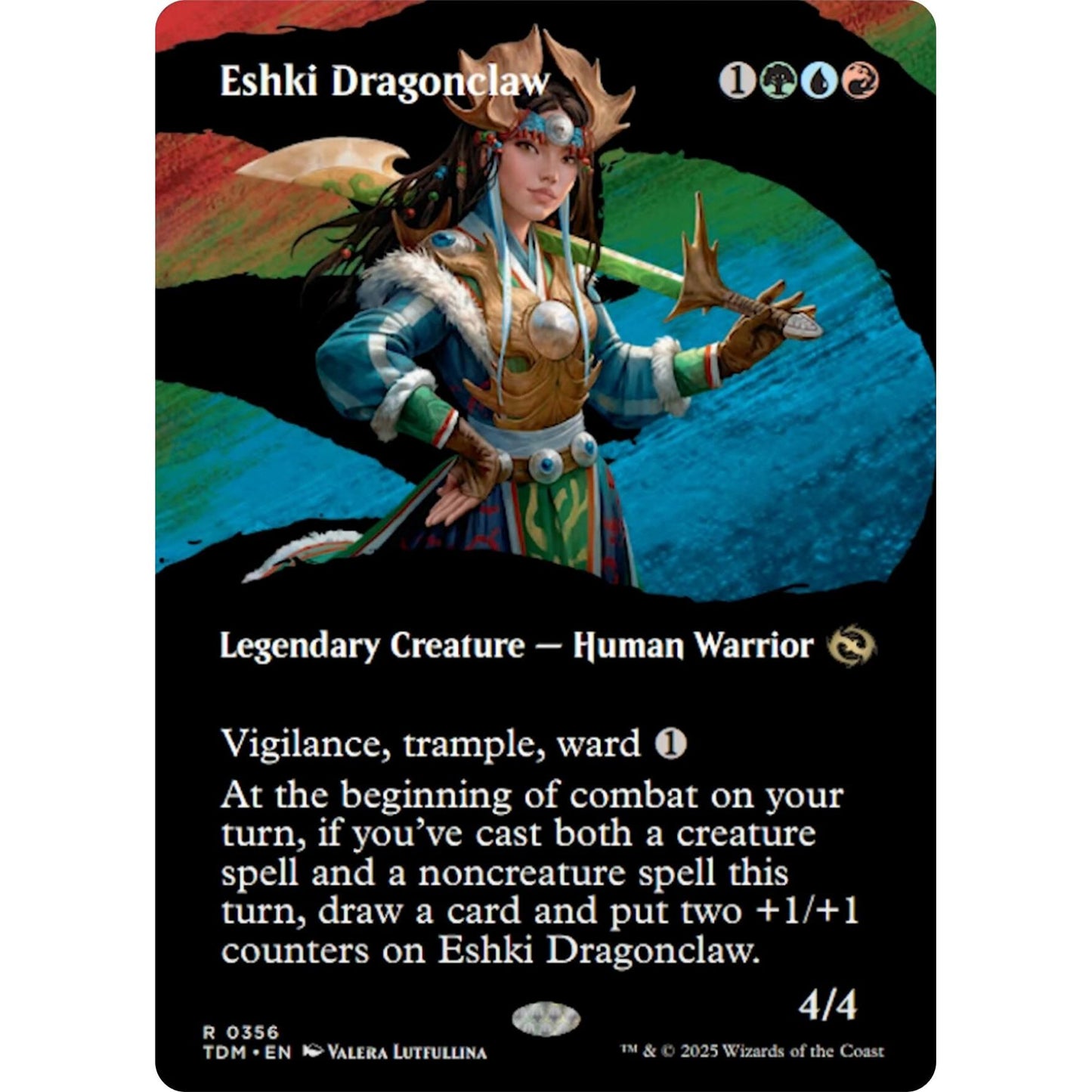 Image for Eshki Dragonclaw (Borderless) (356) (TDM) - Magic: The Gathering