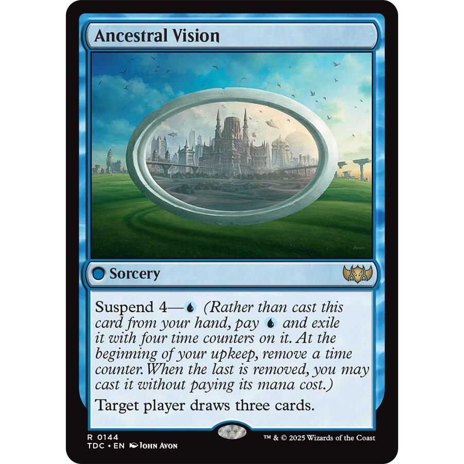 Image for Ancestral Vision (144) (TDC) - Magic: The Gathering