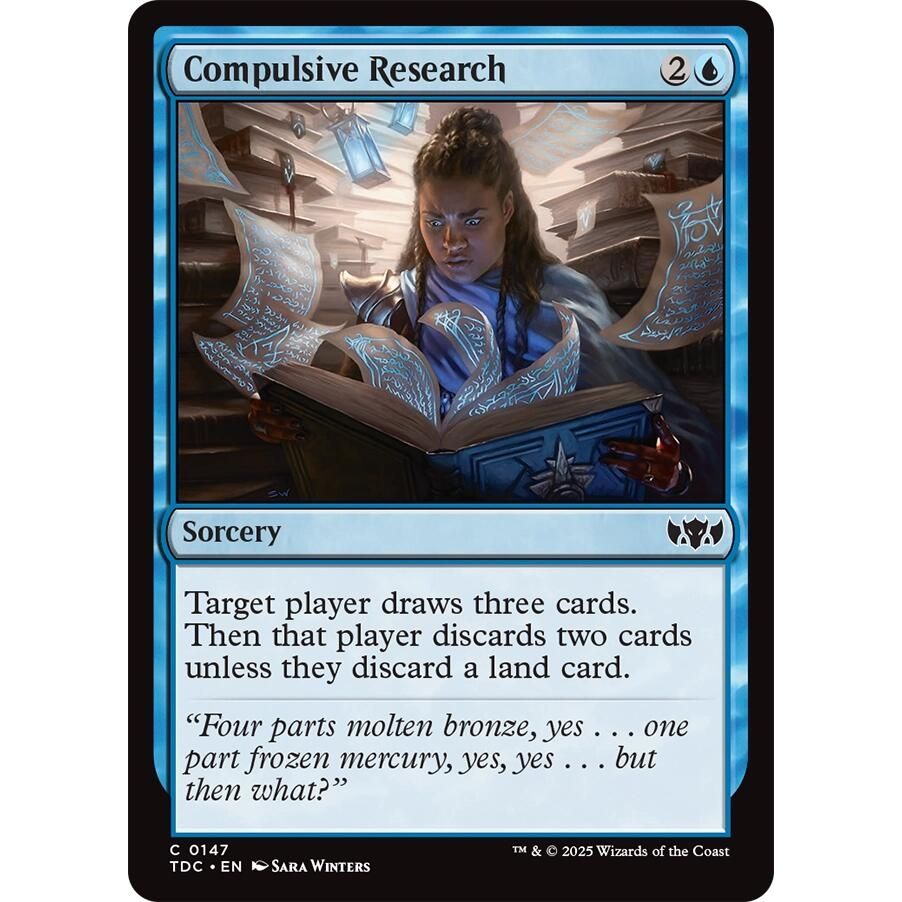 Image for Compulsive Research (147) (TDC) - Magic: The Gathering