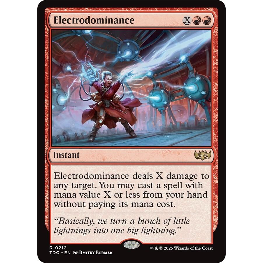 Image for Electrodominance (212) (TDC) - Magic: The Gathering