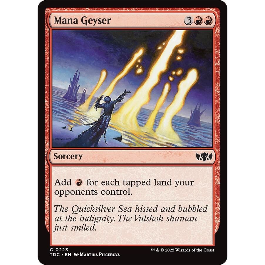 Image for Mana Geyser (223) (TDC) - Magic: The Gathering