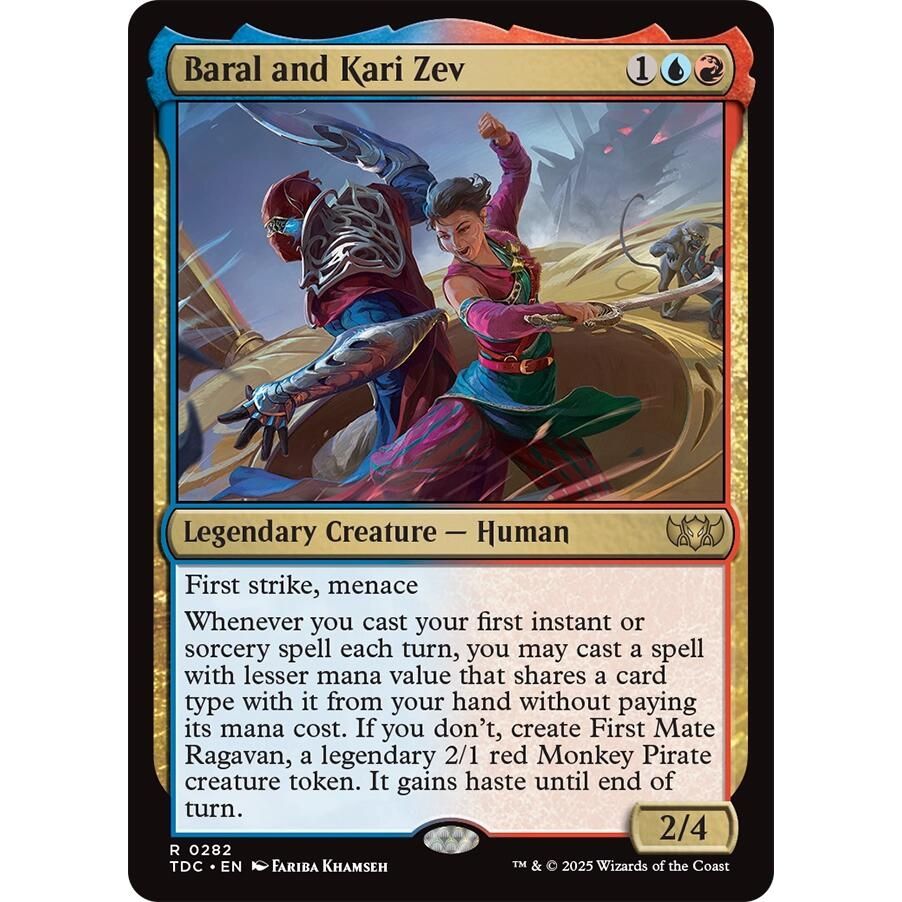 Image for Baral and Kari Zev (282) (TDC) - Magic: The Gathering
