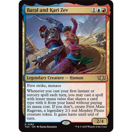 Image for Baral and Kari Zev (282) (TDC) - Magic: The Gathering