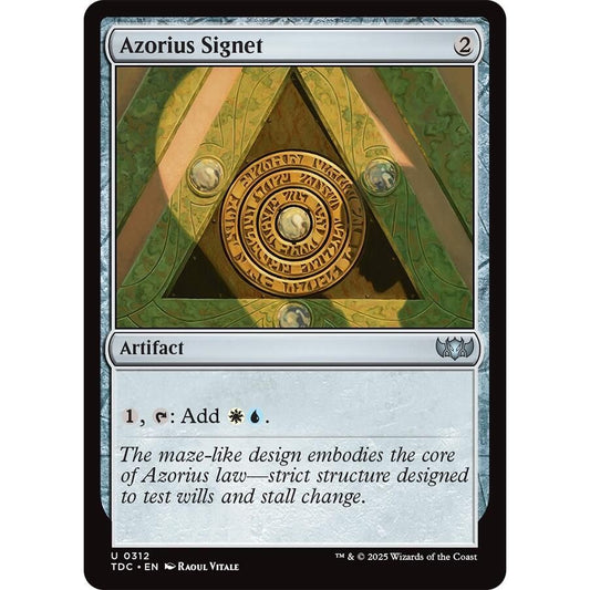 Image for Azorius Signet (312) (TDC) - Magic: The Gathering