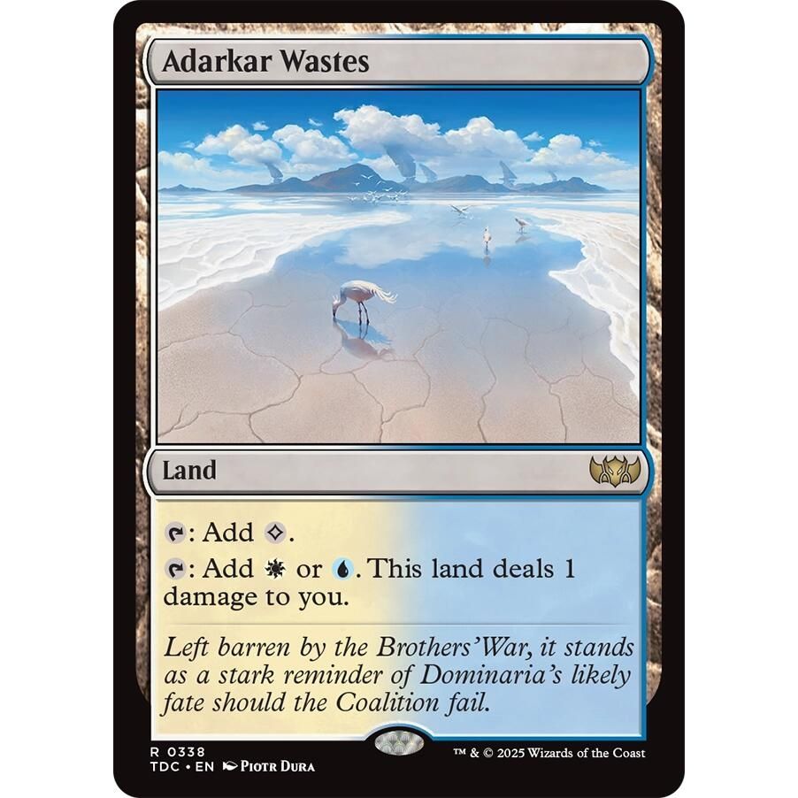 Image for Adarkar Wastes (338) (TDC) - Magic: The Gathering
