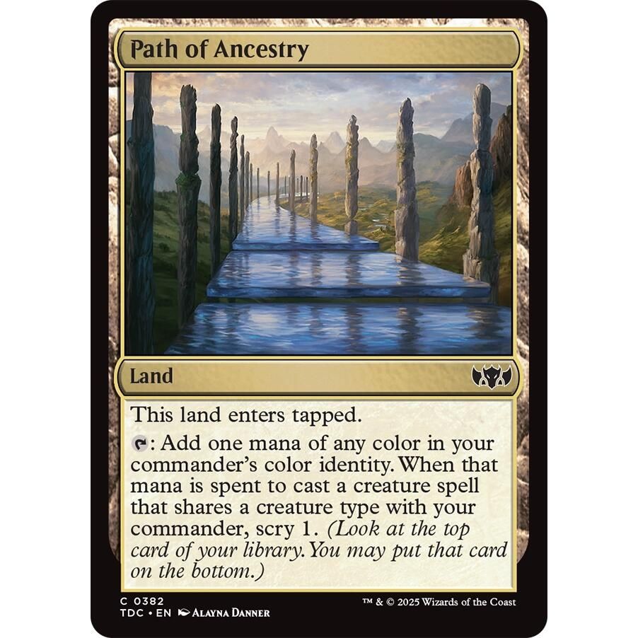 Image for Path of Ancestry (382) (TDC) - Magic: The Gathering