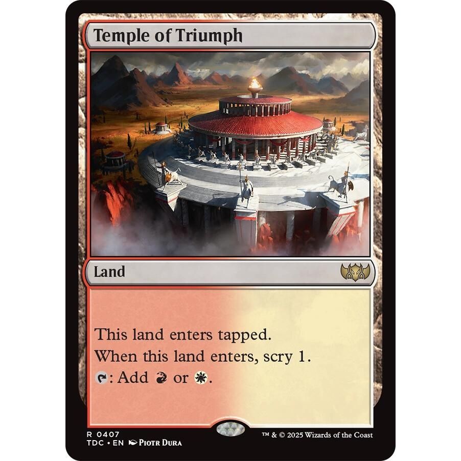 Image for Temple of Triumph (407) (TDC) - Magic: The Gathering