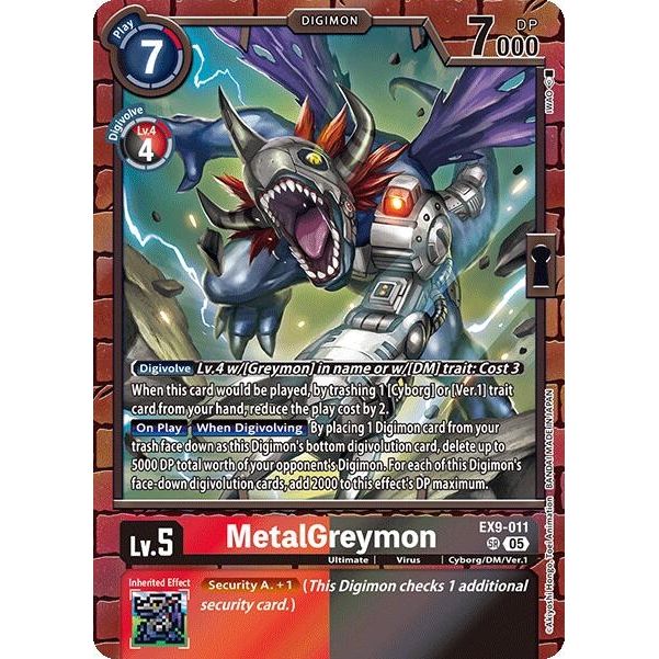 Image for MetalGreymon (EX9-011 SR) (EX09) - Digimon Card Game