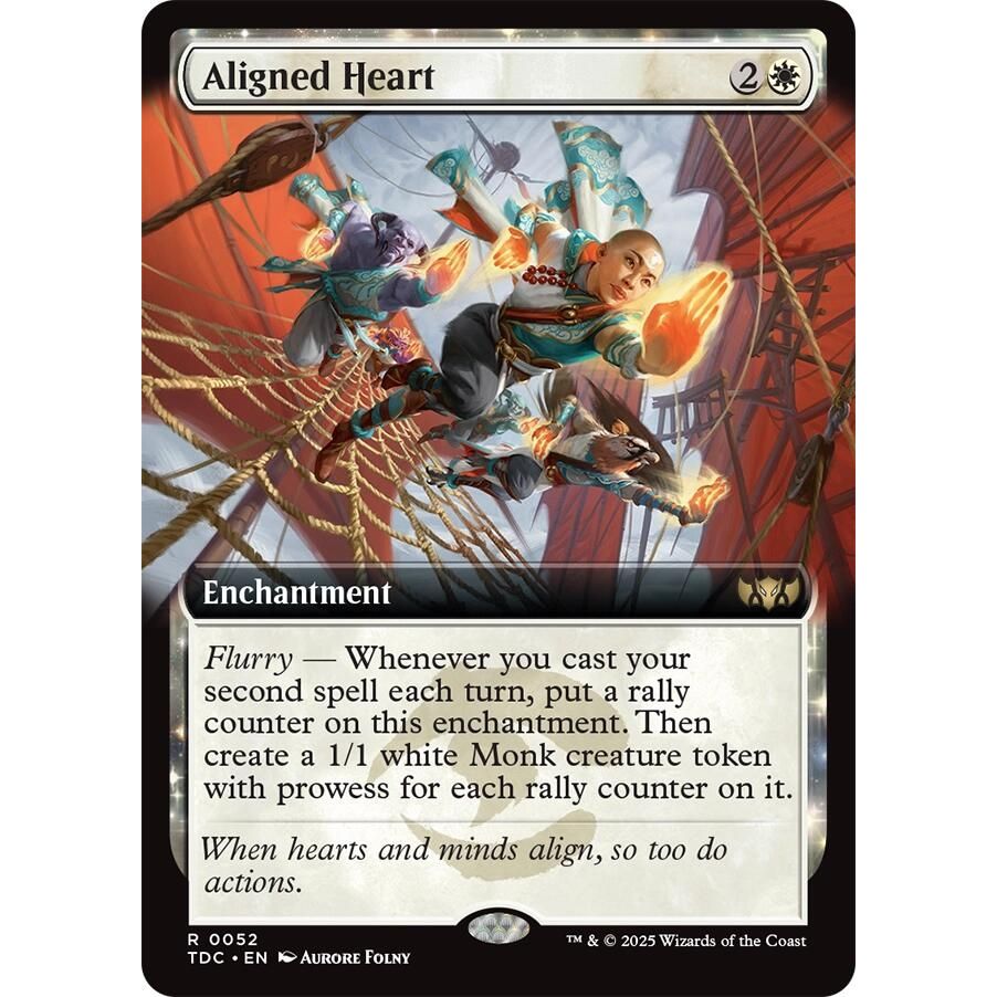 Image for Aligned Heart (Extended Art) (52) (TDC) - Magic: The Gathering