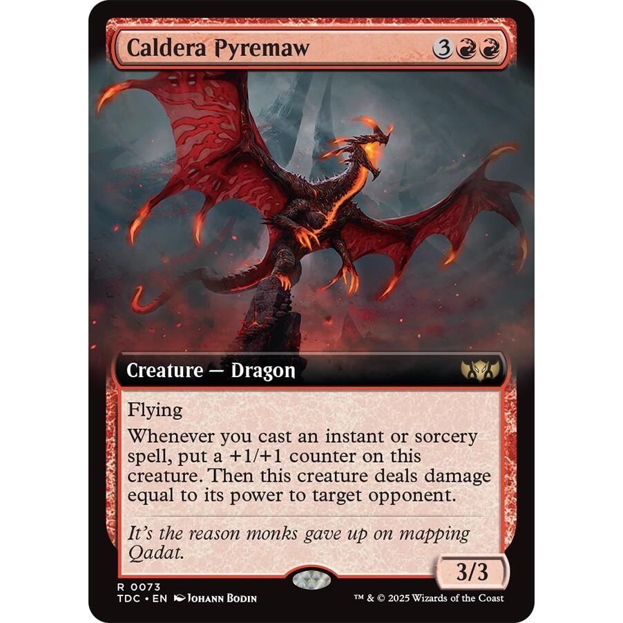 Image for Caldera Pyremaw (Extended Art) (73) (TDC) - Magic: The Gathering