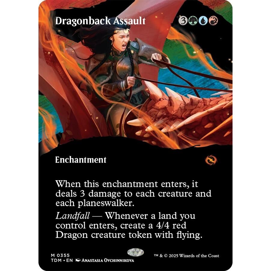 Image for Dragonback Assault (Borderless) (355) (TDM) - Magic: The Gathering