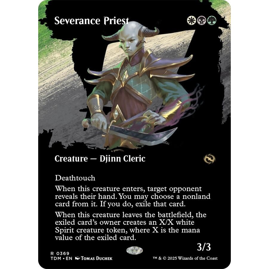 Image for Severance Priest (Borderless) (369) (TDM) - Magic: The Gathering