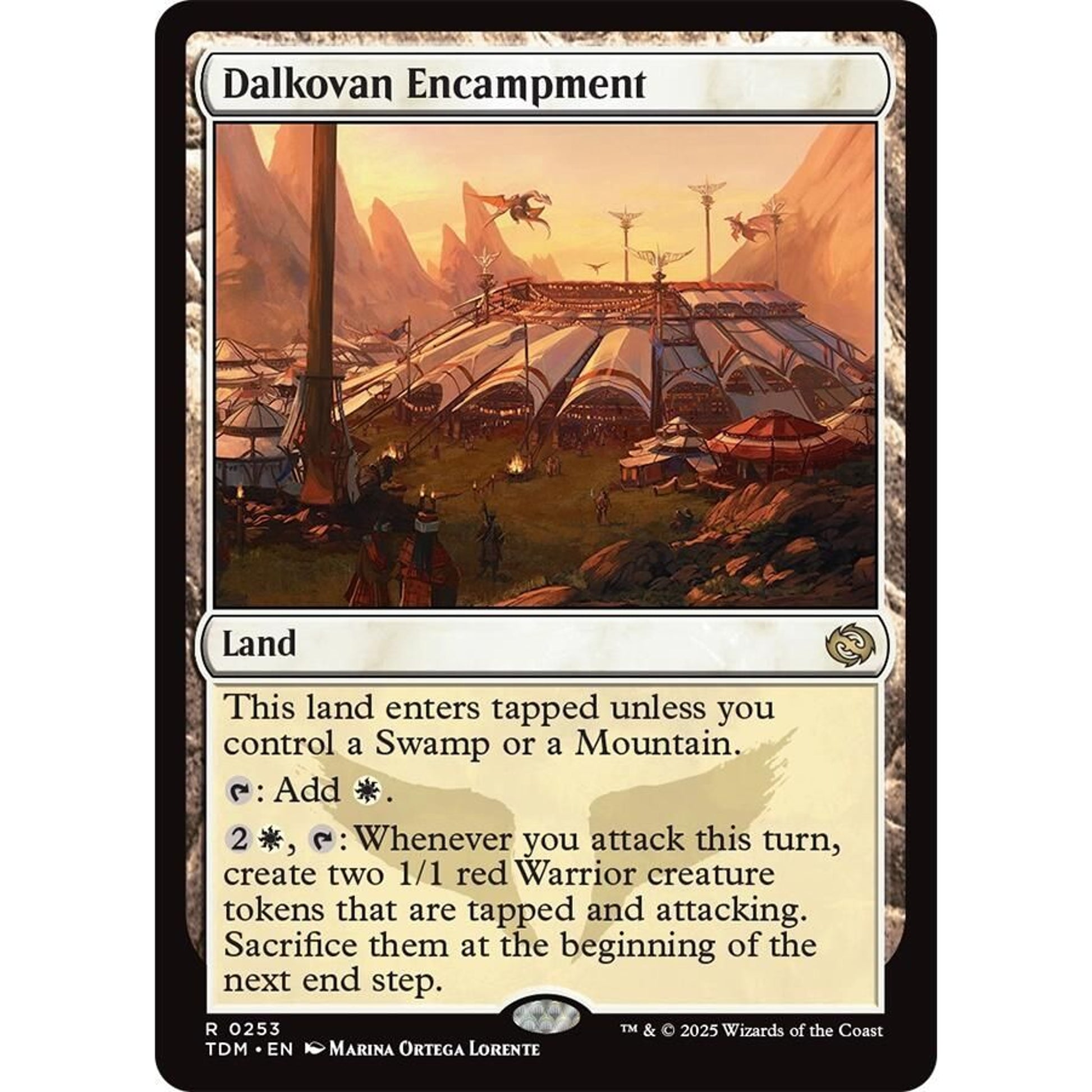 Image for Dalkovan Encampment (253) (TDM) - Magic: The Gathering