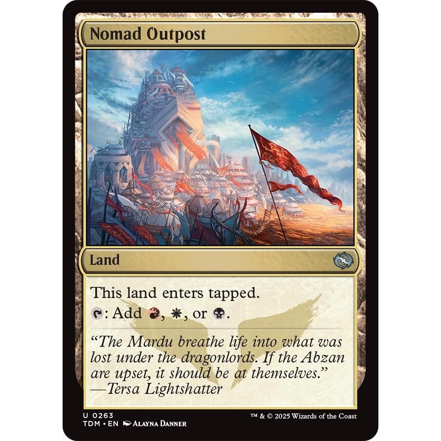 Image for Nomad Outpost (263) (TDM) - Magic: The Gathering