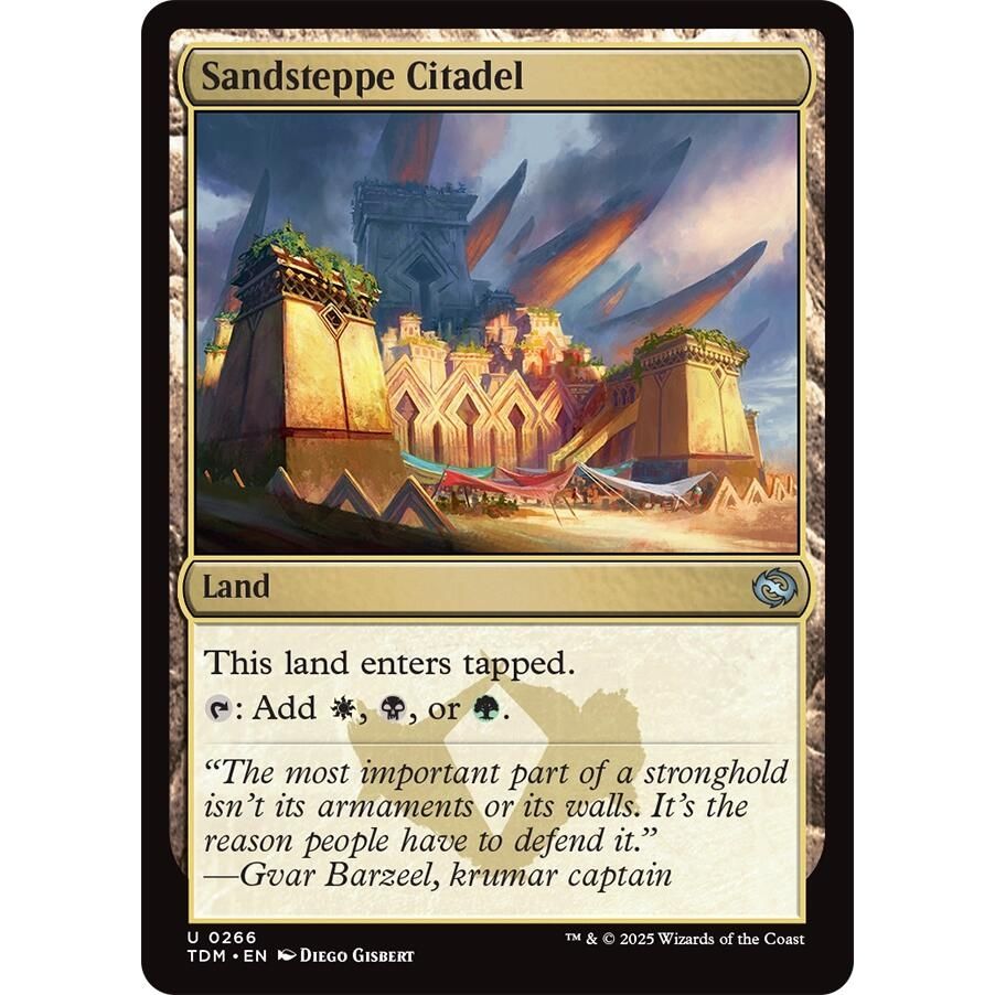 Image for Sandsteppe Citadel (266) (TDM) - Magic: The Gathering