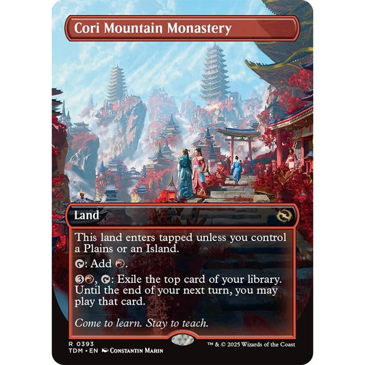 Image for Cori Mountain Monastery (Borderless) (393) (TDM) - Magic: The Gathering
