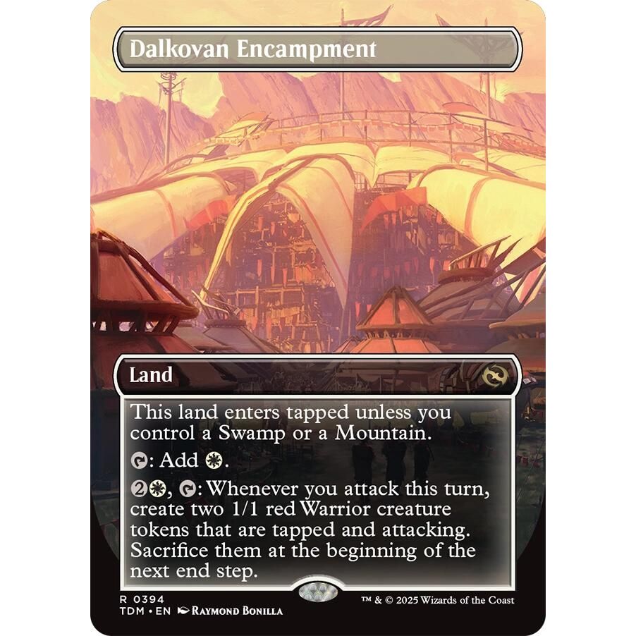 Image for Dalkovan Encampment (Borderless) (394) (TDM) - Magic: The Gathering