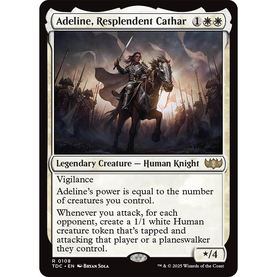 Image for Adeline, Resplendent Cathar (108) (TDC) - Magic: The Gathering