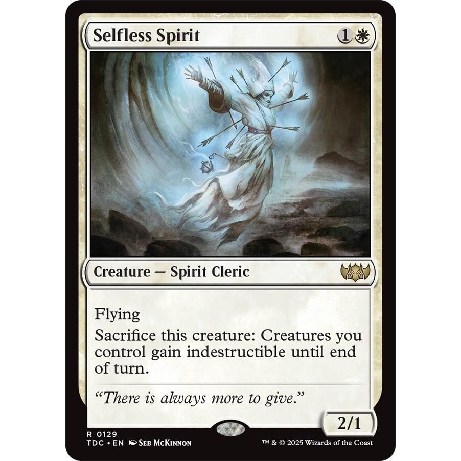 Image for Selfless Spirit (129) (TDC) - Magic: The Gathering