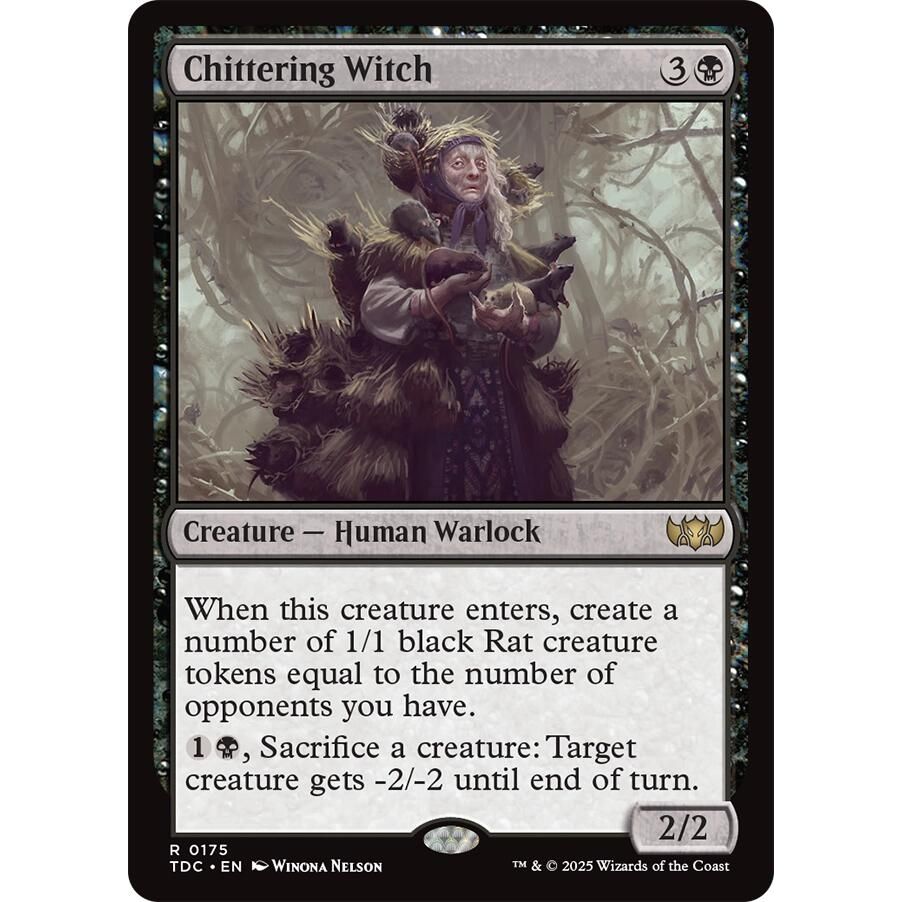 Image for Chittering Witch (175) (TDC) - Magic: The Gathering