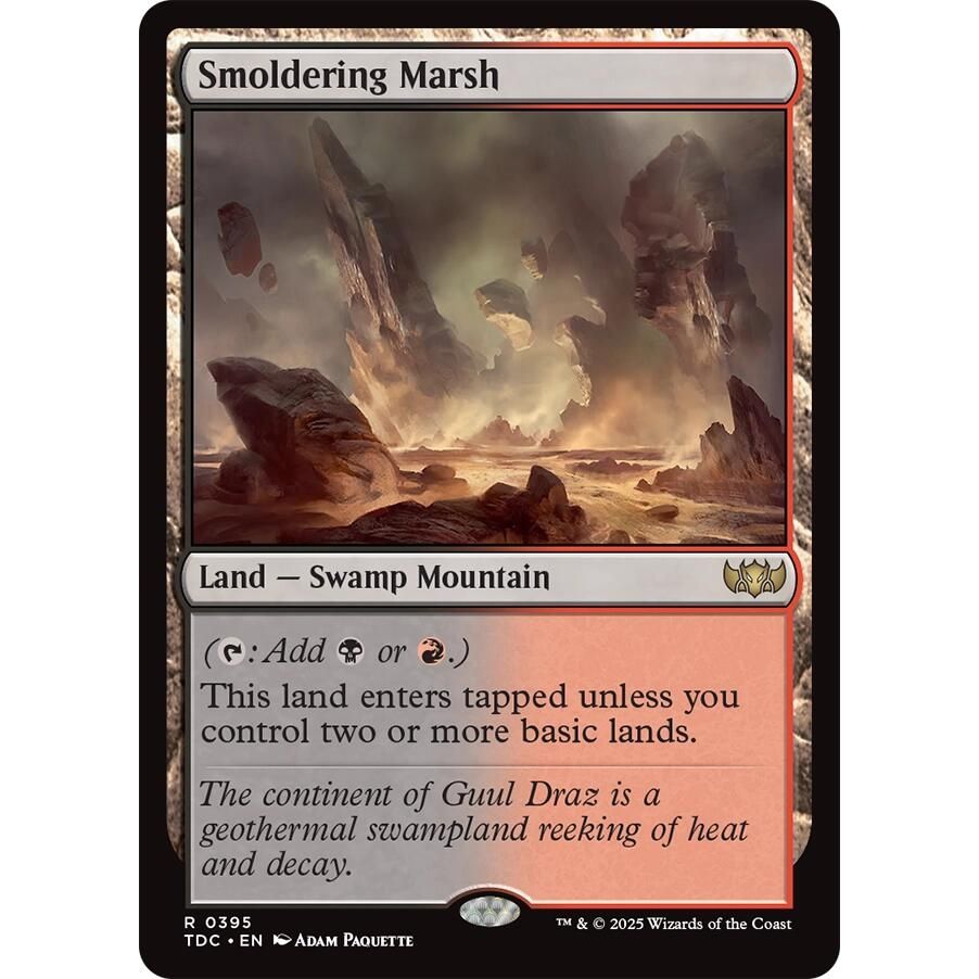 Image for Smoldering Marsh (395) (TDC) - Magic: The Gathering