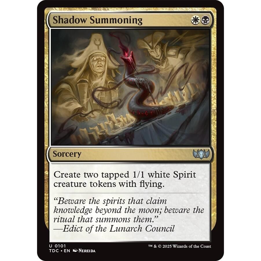Image for Shadow Summoning (101) (TDC) - Magic: The Gathering