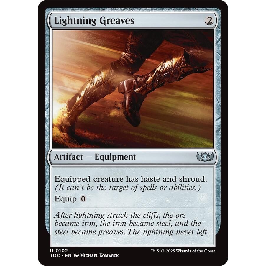 Image for Lightning Greaves (102) (TDC) - Magic: The Gathering
