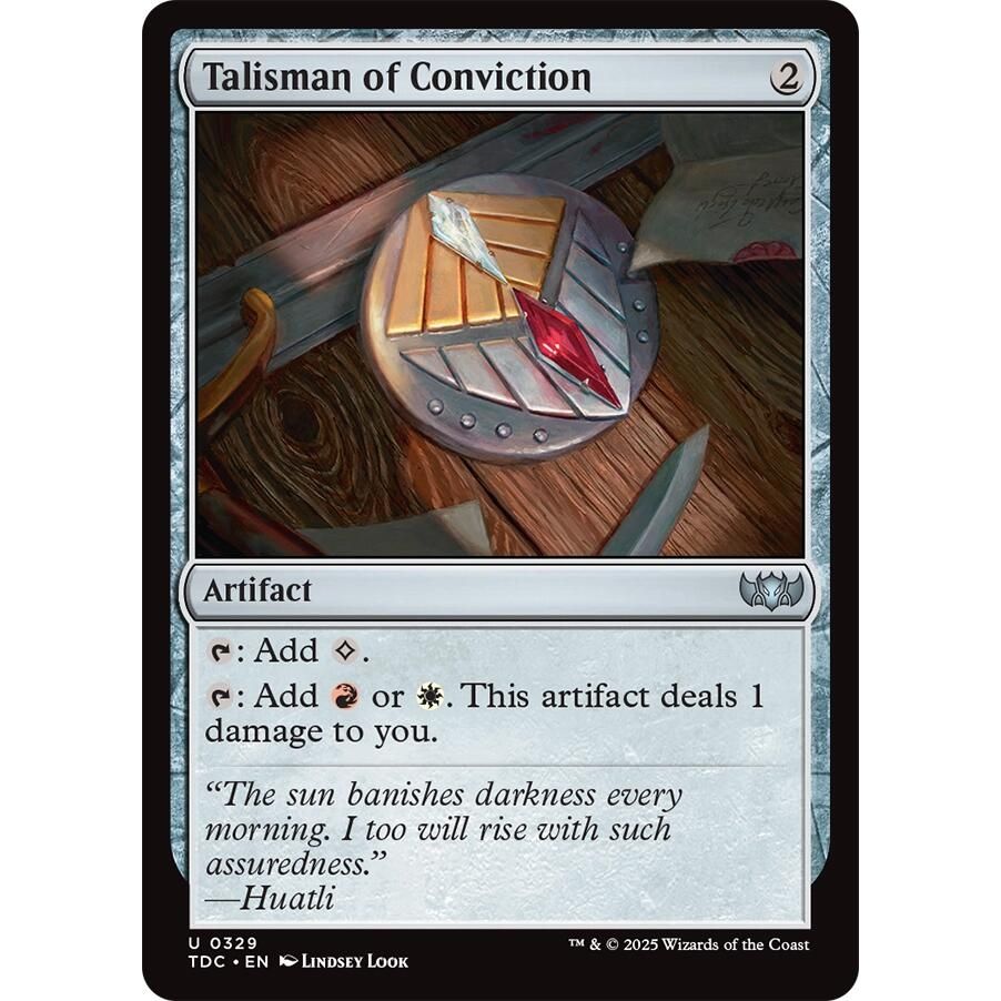 Image for Talisman of Conviction (329) (TDC) - Magic: The Gathering