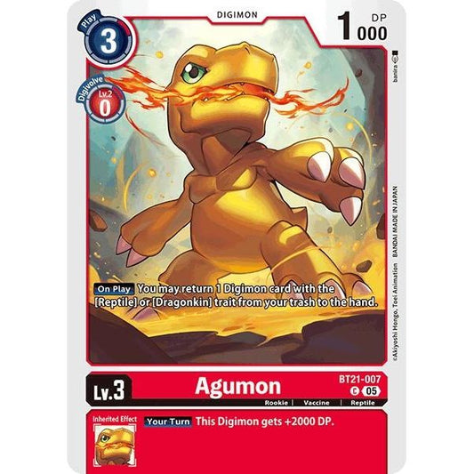 Image for Agumon - BT21-007 (BT21-007 C) (BT21) - Digimon Card Game