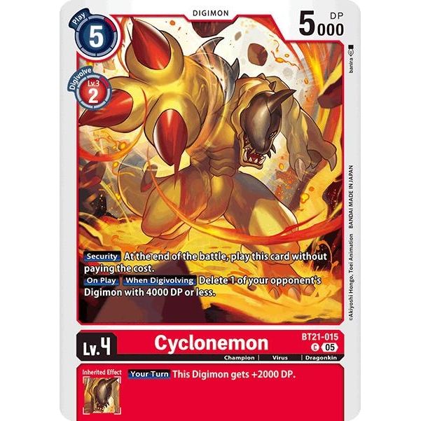 Image for Cyclonemon (BT21-015 C) (BT21) - Digimon Card Game