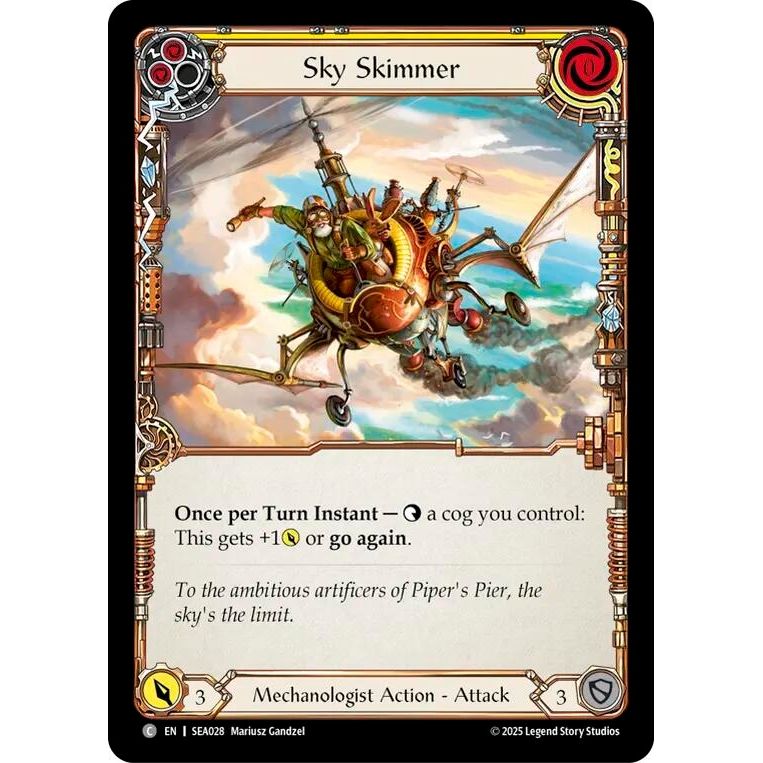 Image for Sky Skimmer (Yellow) (SEA028) - Flesh and Blood TCG