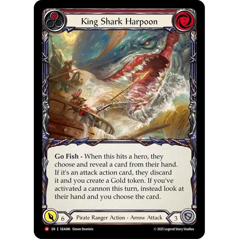 Image for King Shark Harpoon (SEA086) - Flesh and Blood TCG