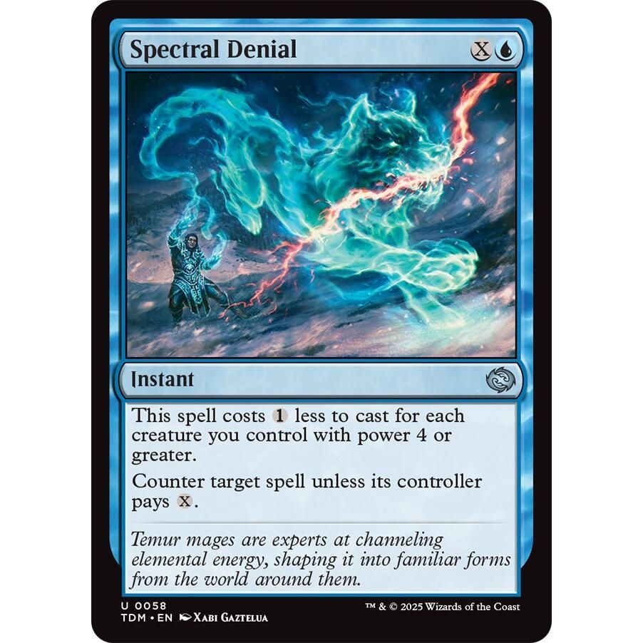 Image for Spectral Denial (58) (TDM) - Magic: The Gathering
