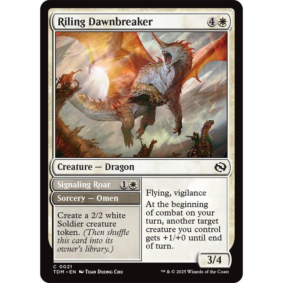 Image for Riling Dawnbreaker (21) (TDM) - Magic: The Gathering
