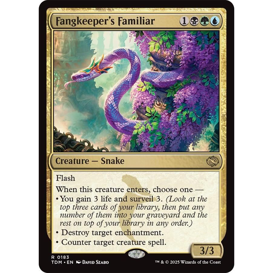 Image for Fangkeeper's Familiar (183) (TDM) - Magic: The Gathering
