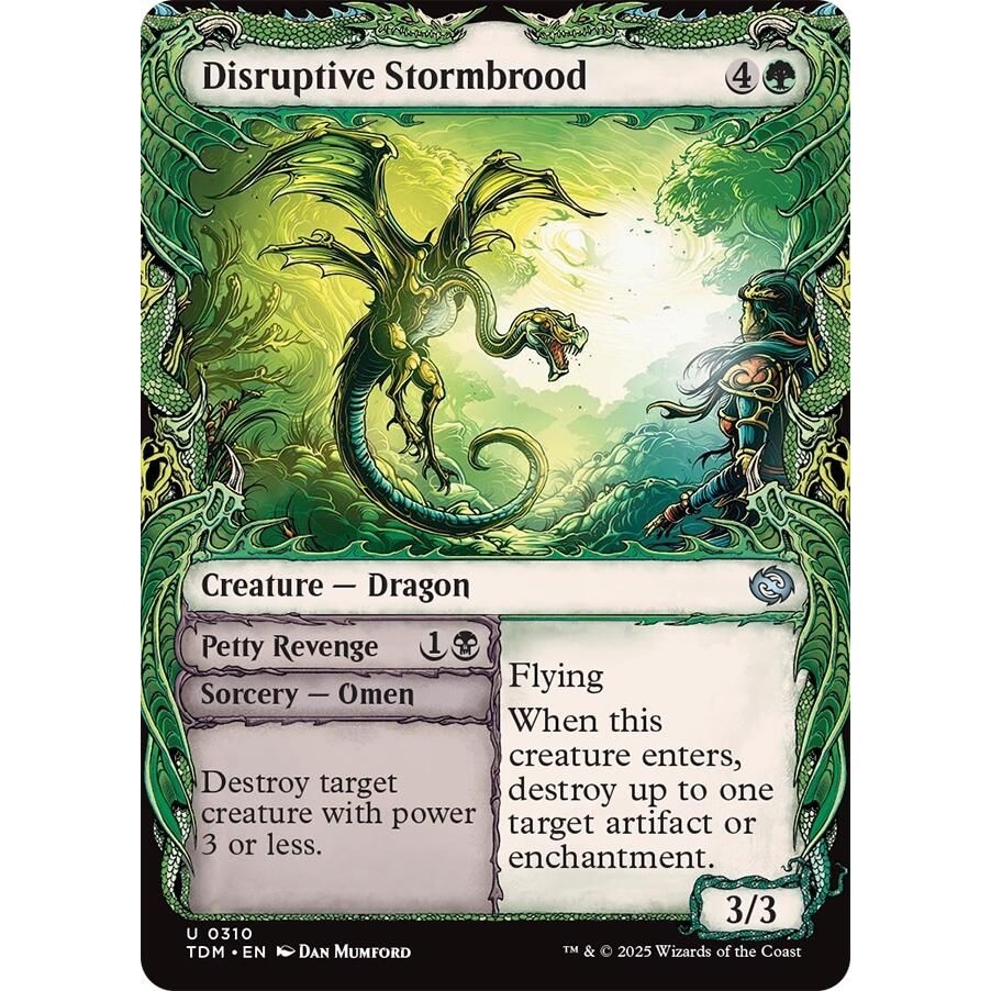 Image for Disruptive Stormbrood (Showcase) (310) (TDM) - Magic: The Gathering