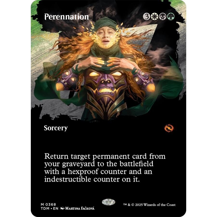 Image for Perennation (Borderless) (368) (TDM) - Magic: The Gathering