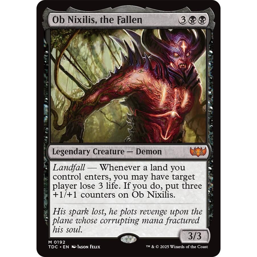 Image for Ob Nixilis, the Fallen (192) (TDC) - Magic: The Gathering
