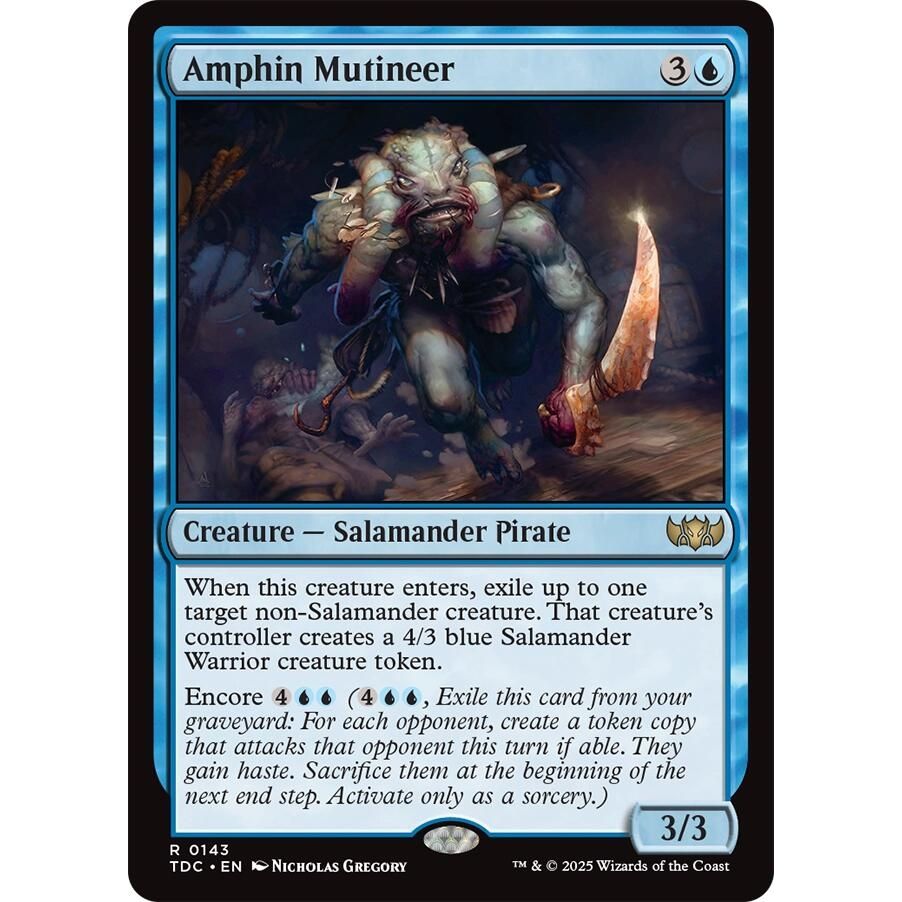 Image for Amphin Mutineer (143) (TDC) - Magic: The Gathering
