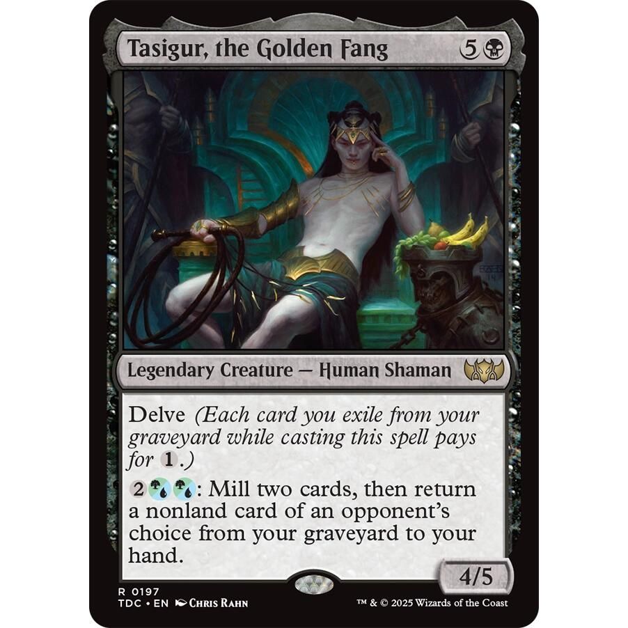 Image for Tasigur, the Golden Fang (197) (TDC) - Magic: The Gathering