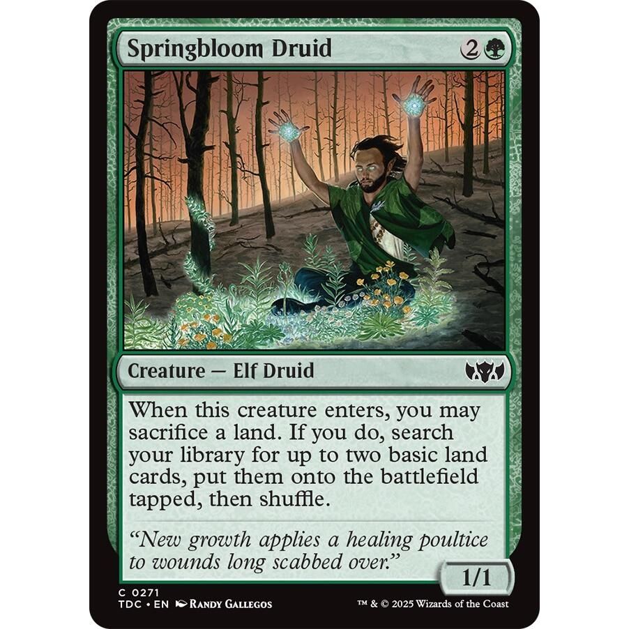 Image for Springbloom Druid (271) (TDC) - Magic: The Gathering