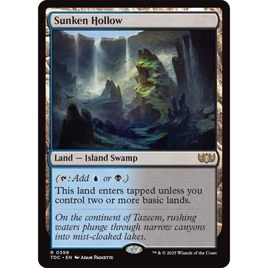 Image for Sunken Hollow (398) (TDC) - Magic: The Gathering