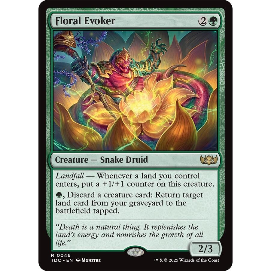 Image for Floral Evoker (46) (TDC) - Magic: The Gathering