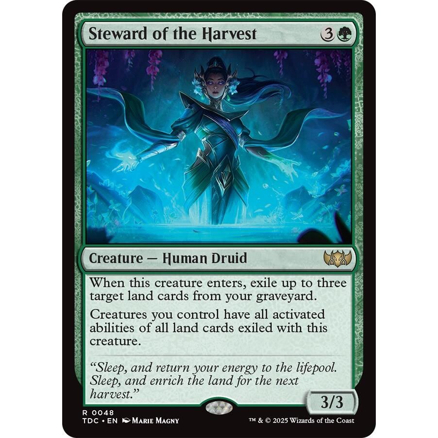 Image for Steward of the Harvest (48) (TDC) - Magic: The Gathering
